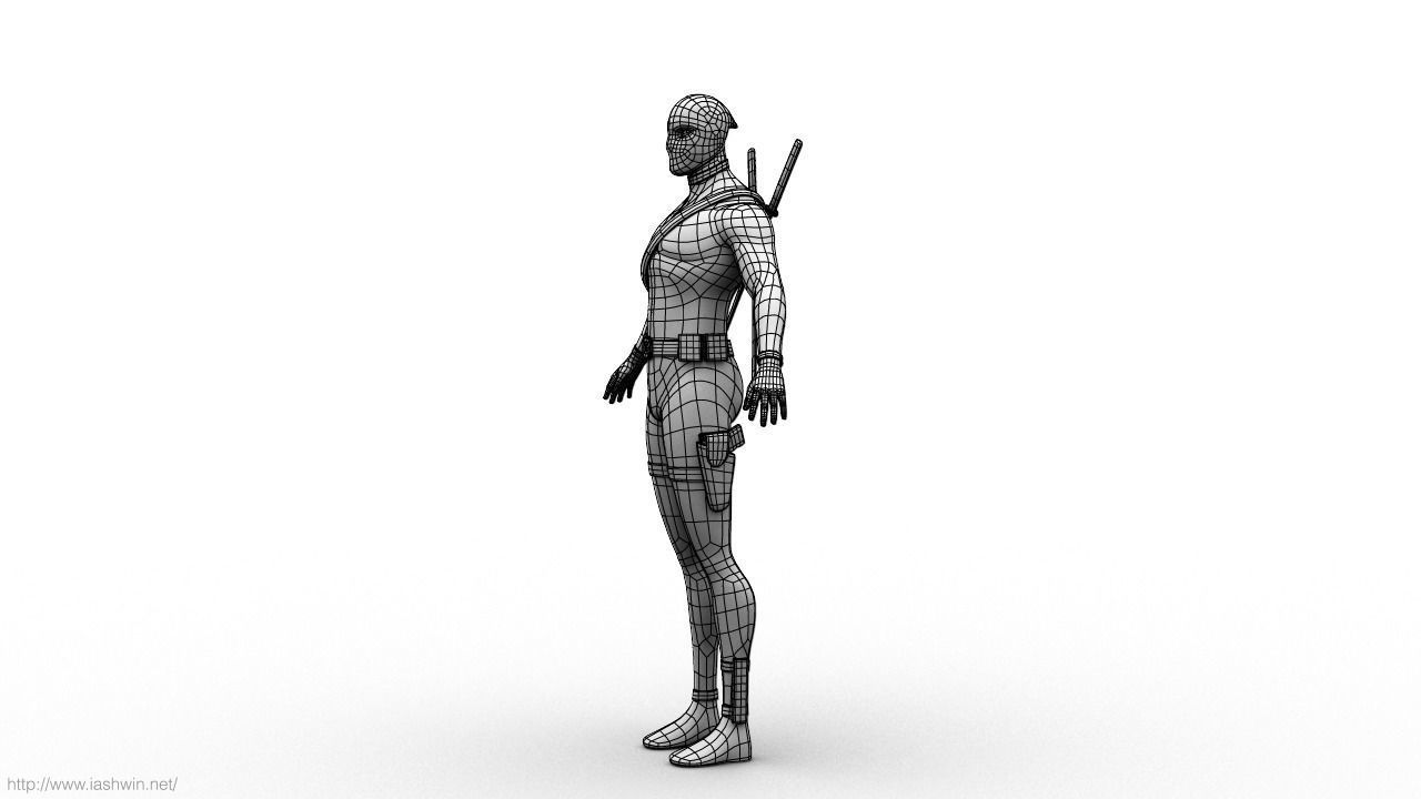 Deadpool Rig - Legacy 3D model_18