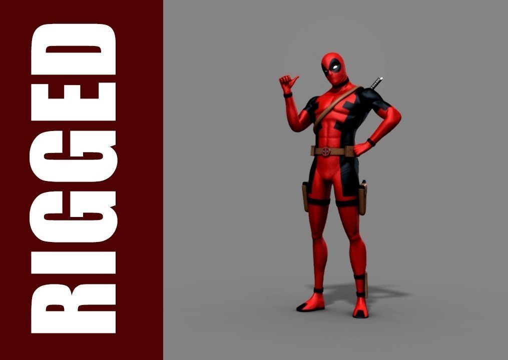Deadpool Rig - Legacy 3D model_0