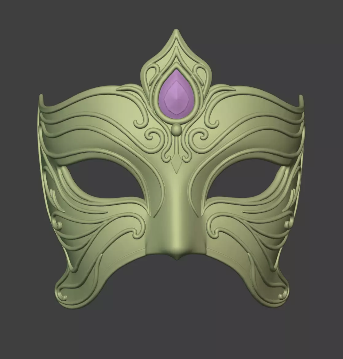 ORNATE EYES MASK 3D print model_3
