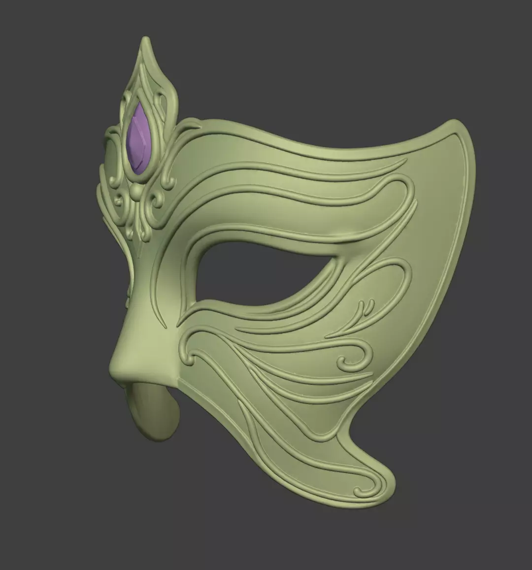 ORNATE EYES MASK 3D print model_4