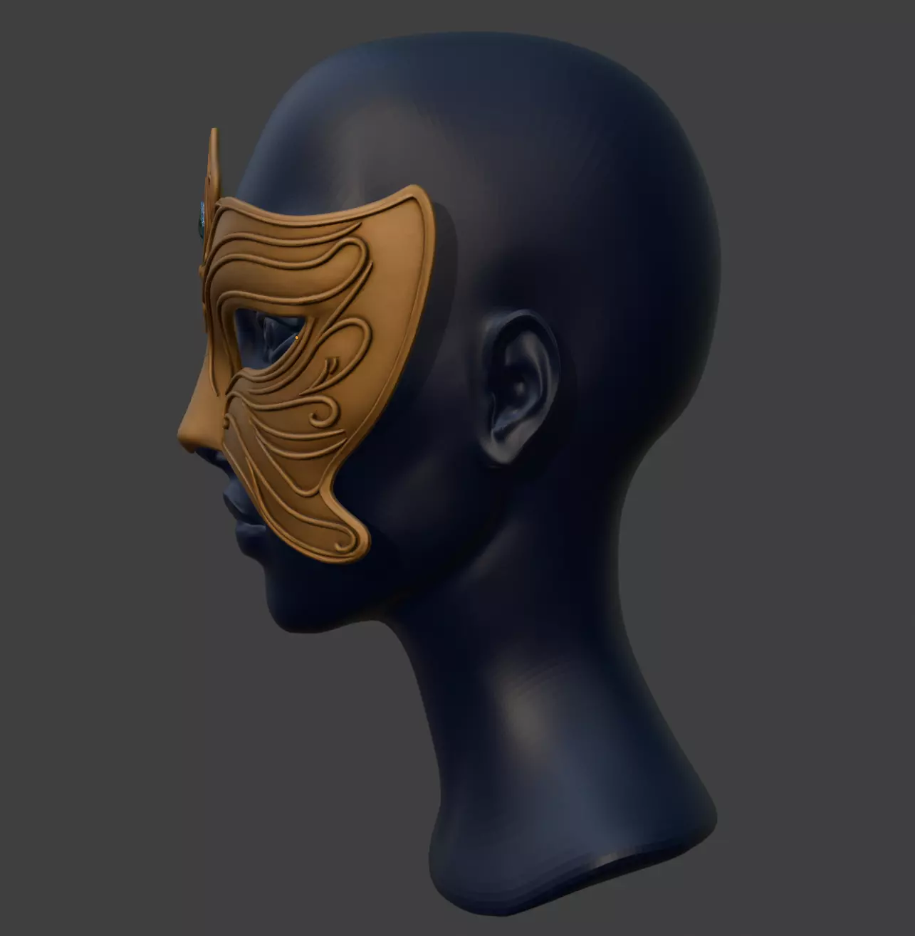 ORNATE EYES MASK 3D print model_2
