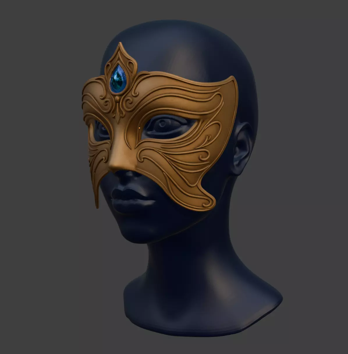 ORNATE EYES MASK 3D print model_0