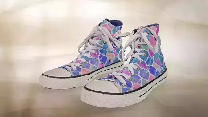 A pair of used converse036