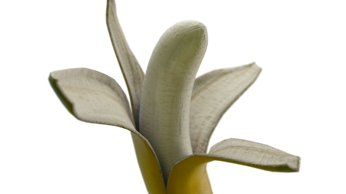 opened banana 3D model