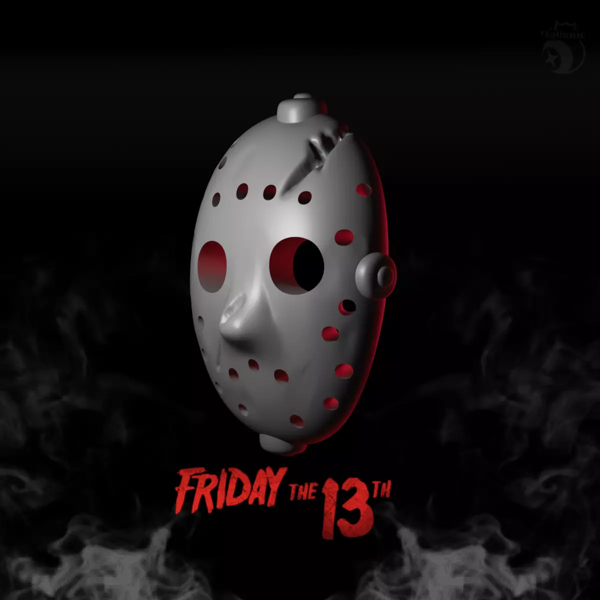 Jason mask 3D print model_4