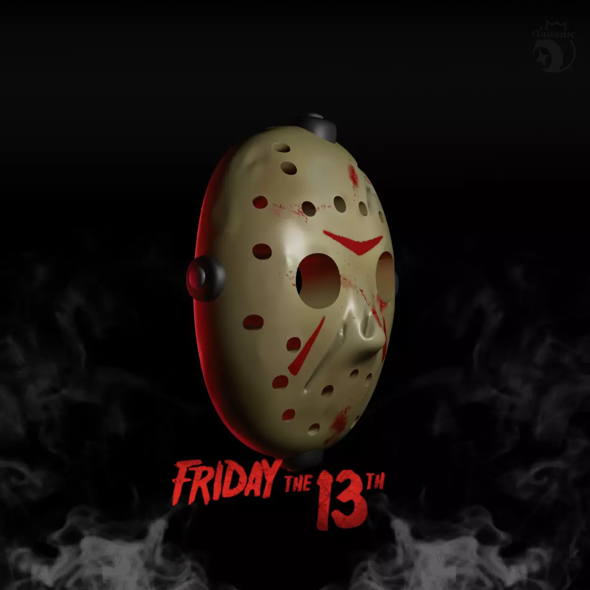 Jason mask 3D print model_2