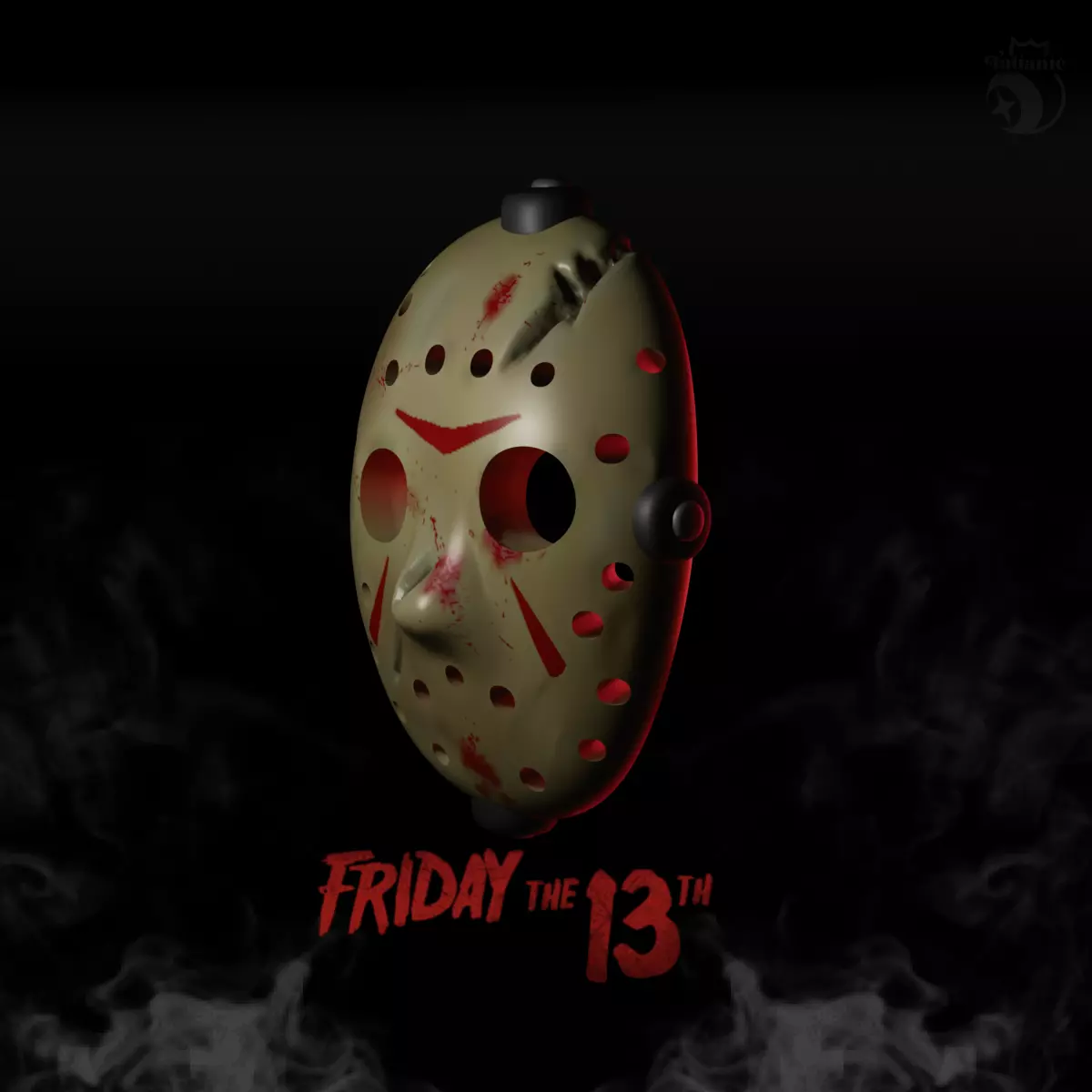 Jason mask 3D print model_1