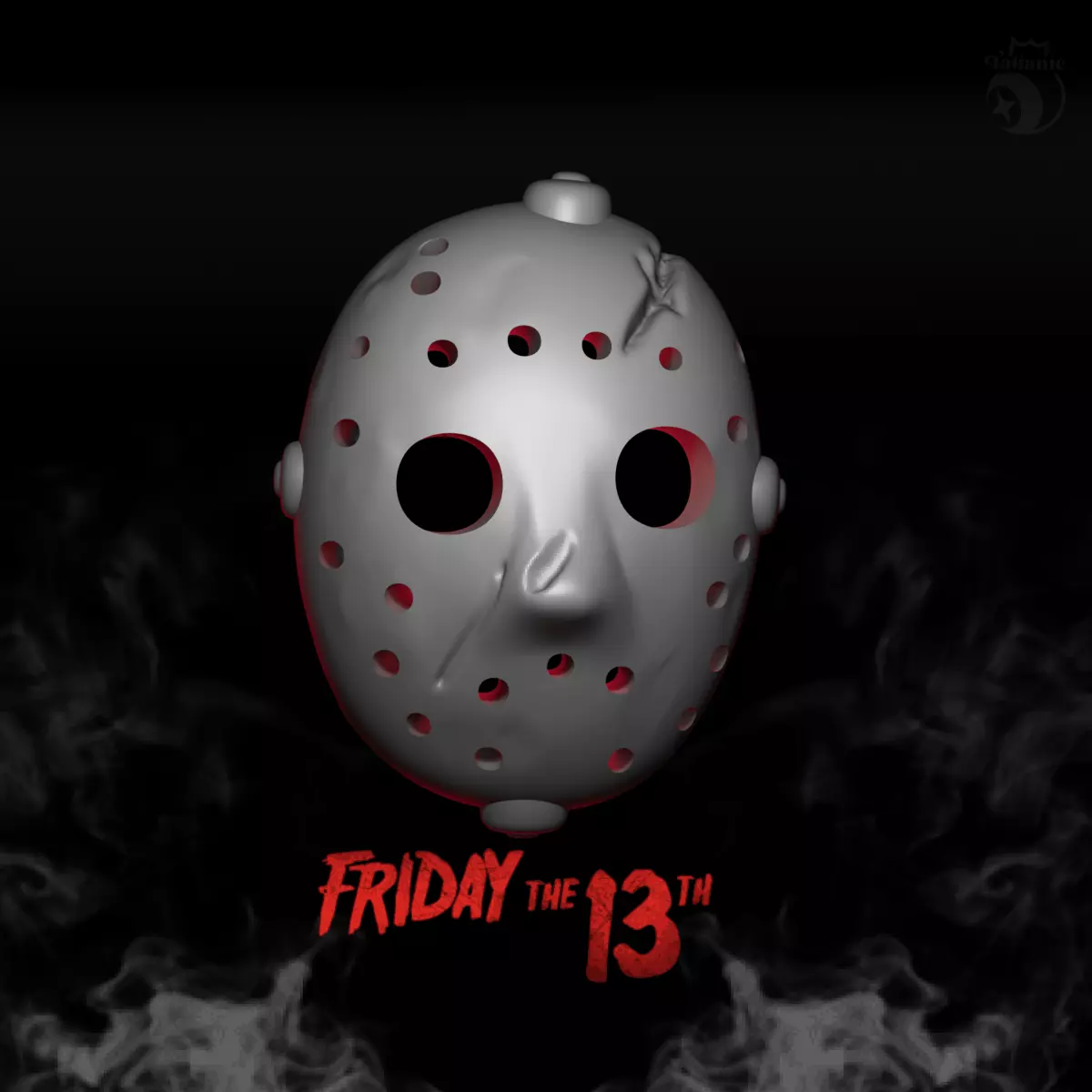 Jason mask 3D print model_5