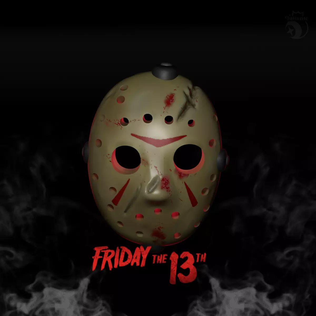 Jason mask 3D print model_3