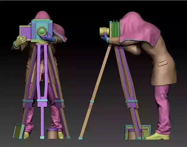 Miniature photographer 19th century