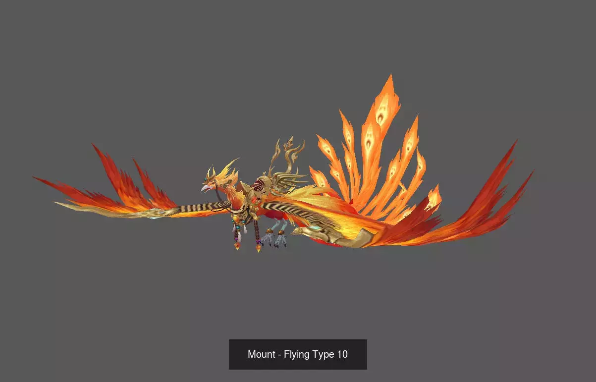 Fantasy Flying Mounts Pack - Volume 01 3D Model Collection_19