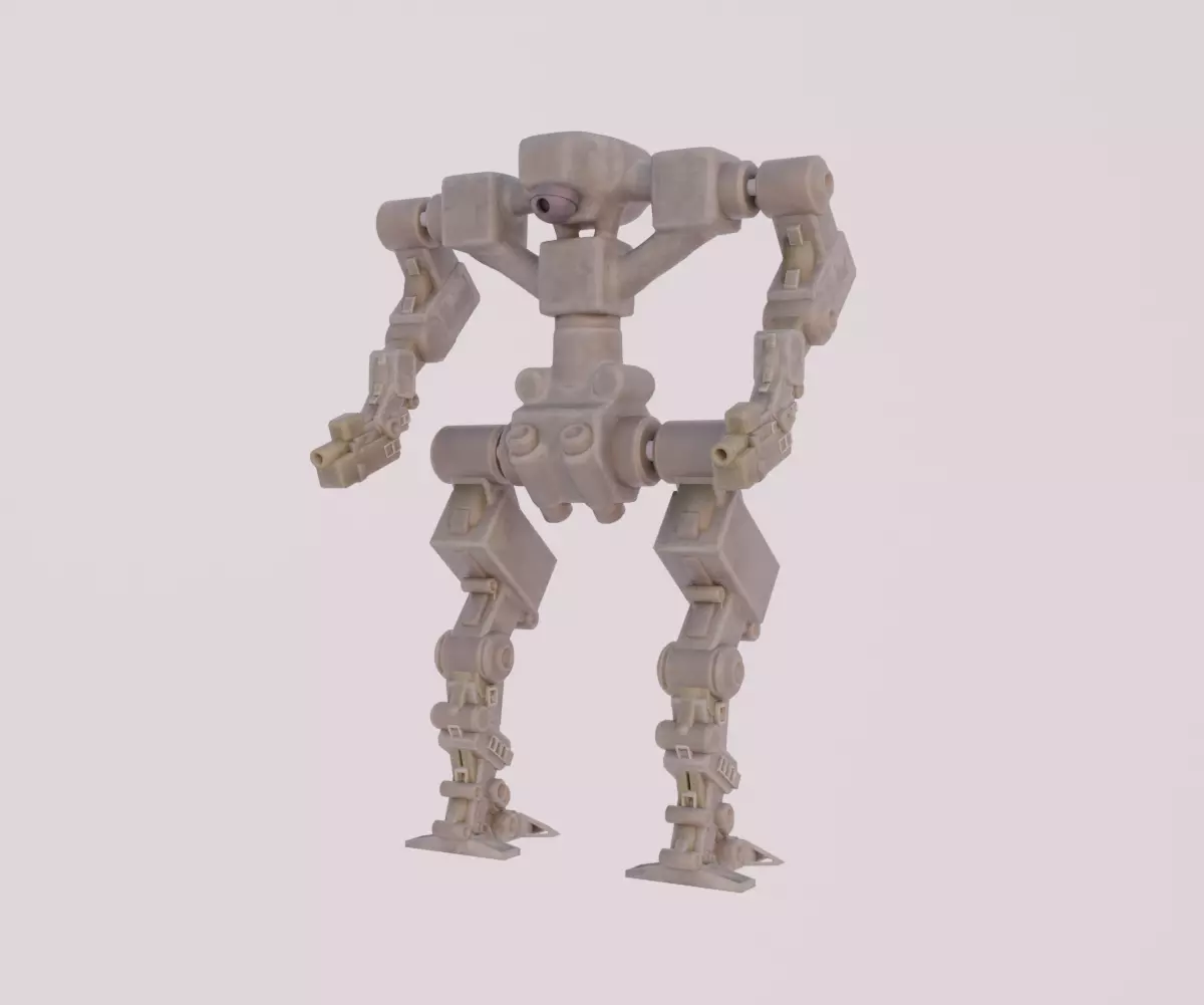 Mecha - Prototype 006 Low-poly 3D model_5