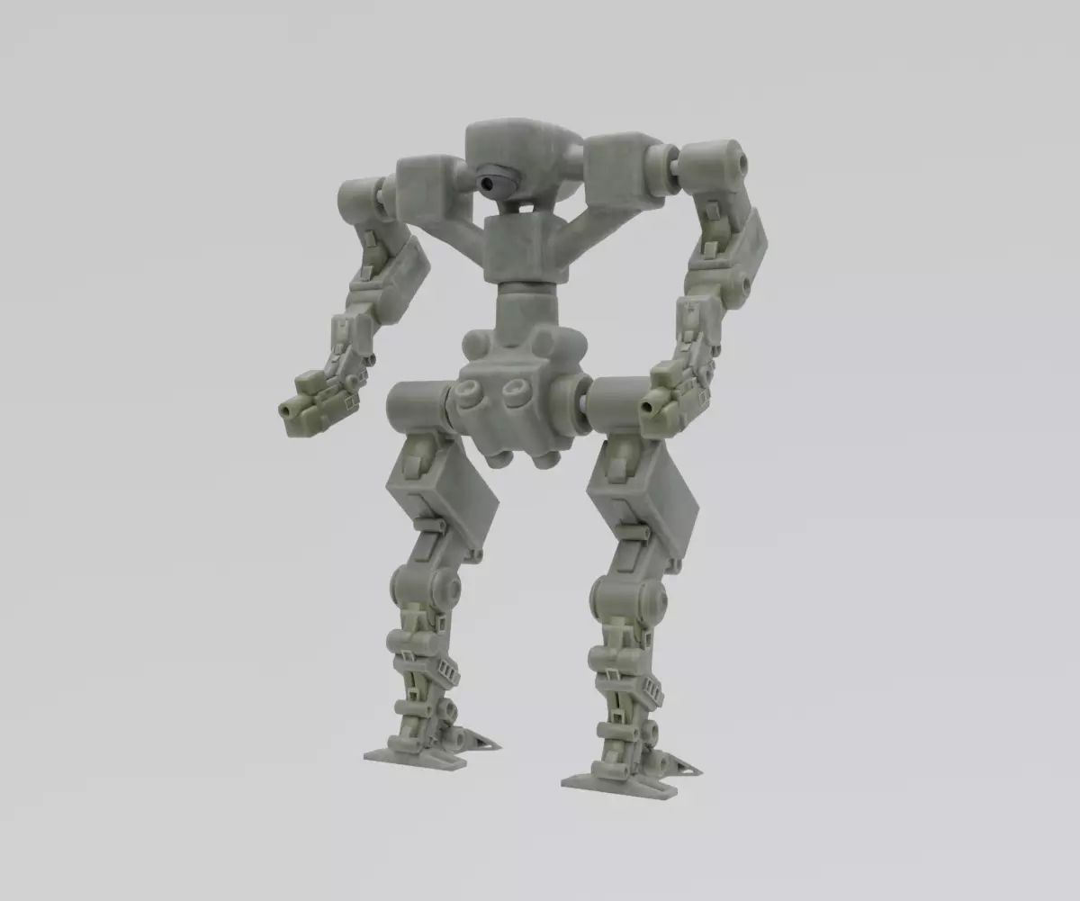 Mecha - Prototype 006 Low-poly 3D model_4