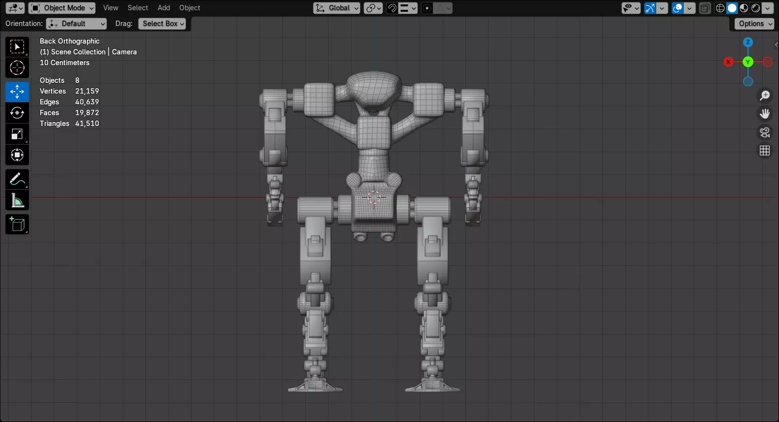 Mecha - Prototype 006 Low-poly 3D model_12