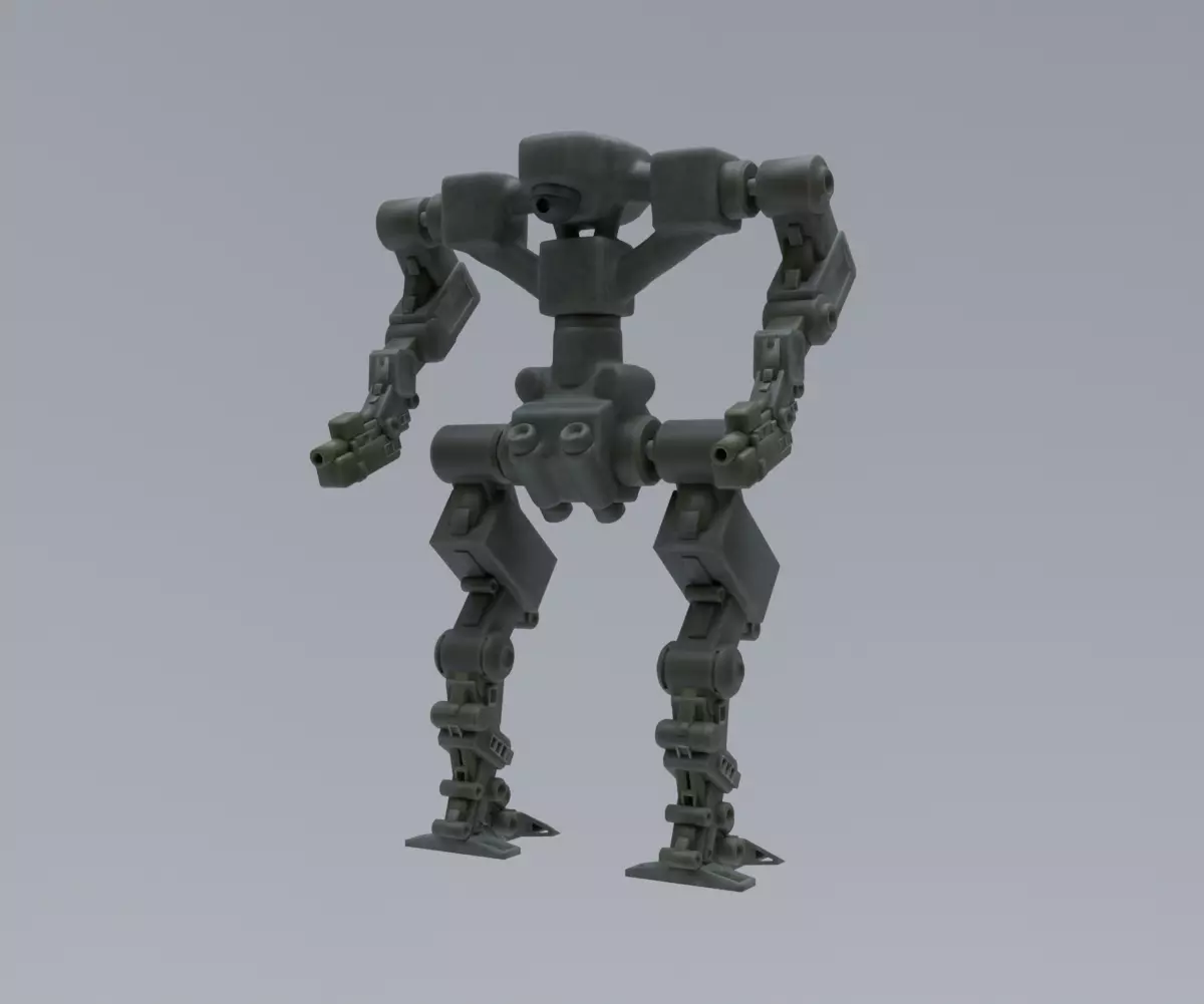Mecha - Prototype 006 Low-poly 3D model_3