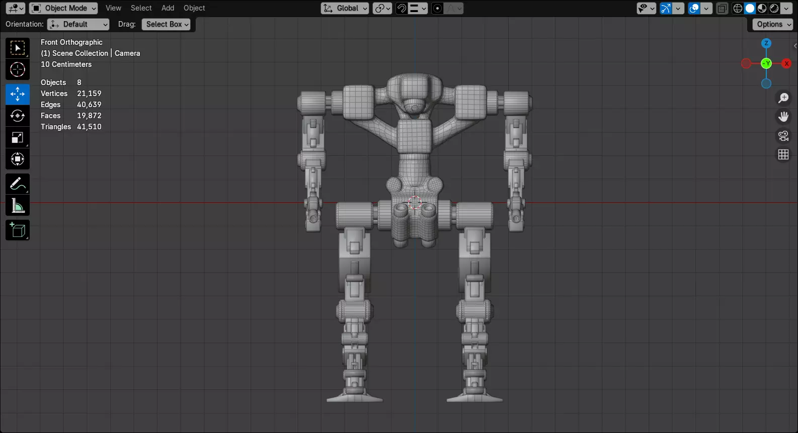 Mecha - Prototype 006 Low-poly 3D model_11
