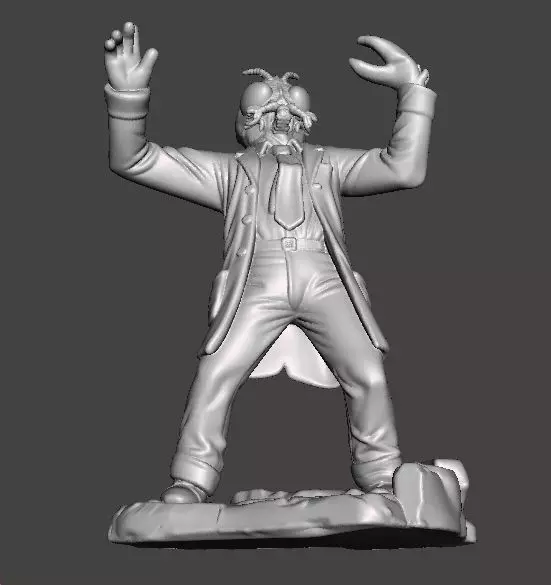 THE FLY 1958 MINIATURE MODEL FOR HORROR OR FANTASY GAMES RPG DND 3D print model_8