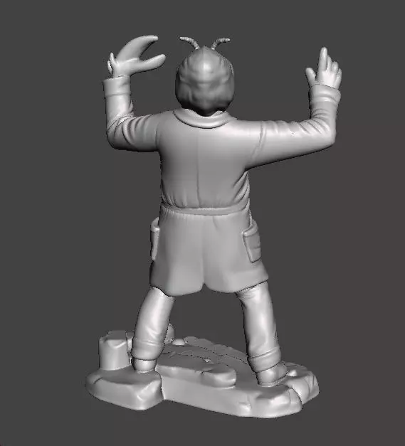 THE FLY 1958 MINIATURE MODEL FOR HORROR OR FANTASY GAMES RPG DND 3D print model_6