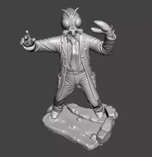 THE FLY 1958 MINIATURE MODEL FOR HORROR OR FANTASY GAMES RPG DND 3D print model_7