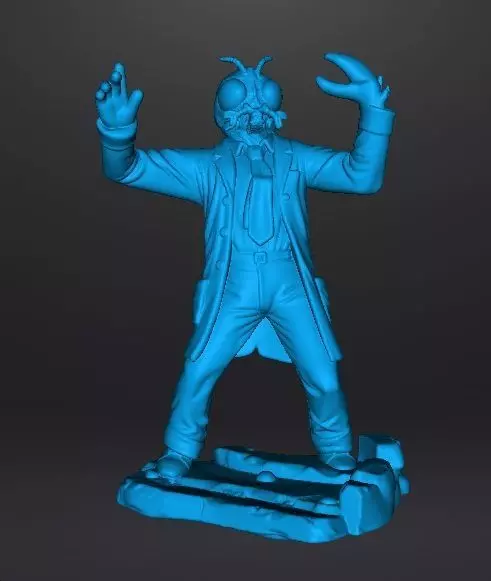 THE FLY 1958 MINIATURE MODEL FOR HORROR OR FANTASY GAMES RPG DND 3D print model_9