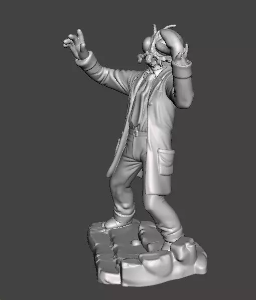 THE FLY 1958 MINIATURE MODEL FOR HORROR OR FANTASY GAMES RPG DND 3D print model_3