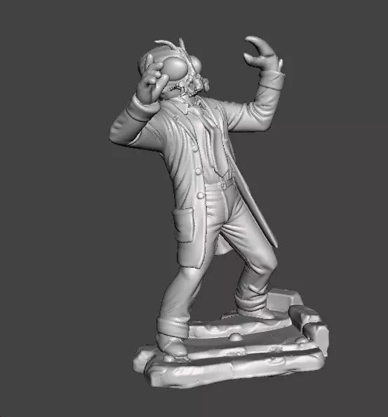 THE FLY 1958 MINIATURE MODEL FOR HORROR OR FANTASY GAMES RPG DND 3D print model_1