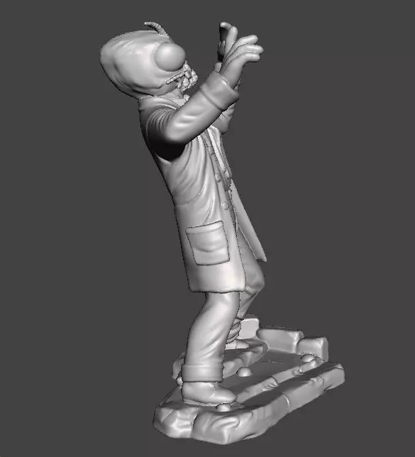 THE FLY 1958 MINIATURE MODEL FOR HORROR OR FANTASY GAMES RPG DND 3D print model_5