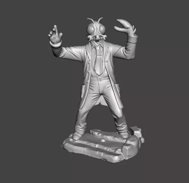 THE FLY 1958 MINIATURE MODEL FOR HORROR OR FANTASY GAMES RPG DND 3D print model_0