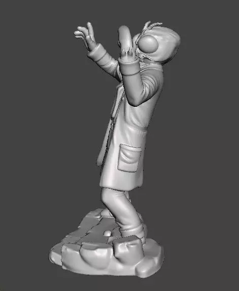 THE FLY 1958 MINIATURE MODEL FOR HORROR OR FANTASY GAMES RPG DND 3D print model_4