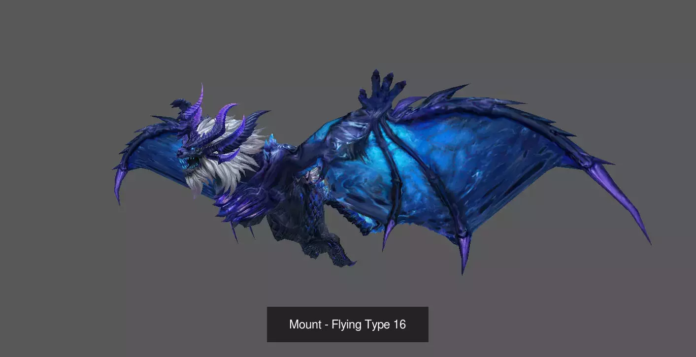 Fantasy Flying Mounts Pack - Volume 02 3D Model Collection_16