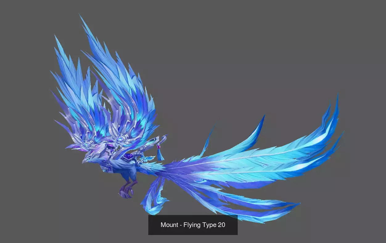 Fantasy Flying Mounts Pack - Volume 02 3D Model Collection_12