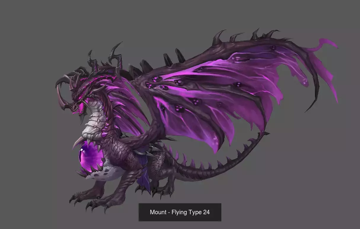 Fantasy Flying Mounts Pack - Volume 03 3D Model Collection_19