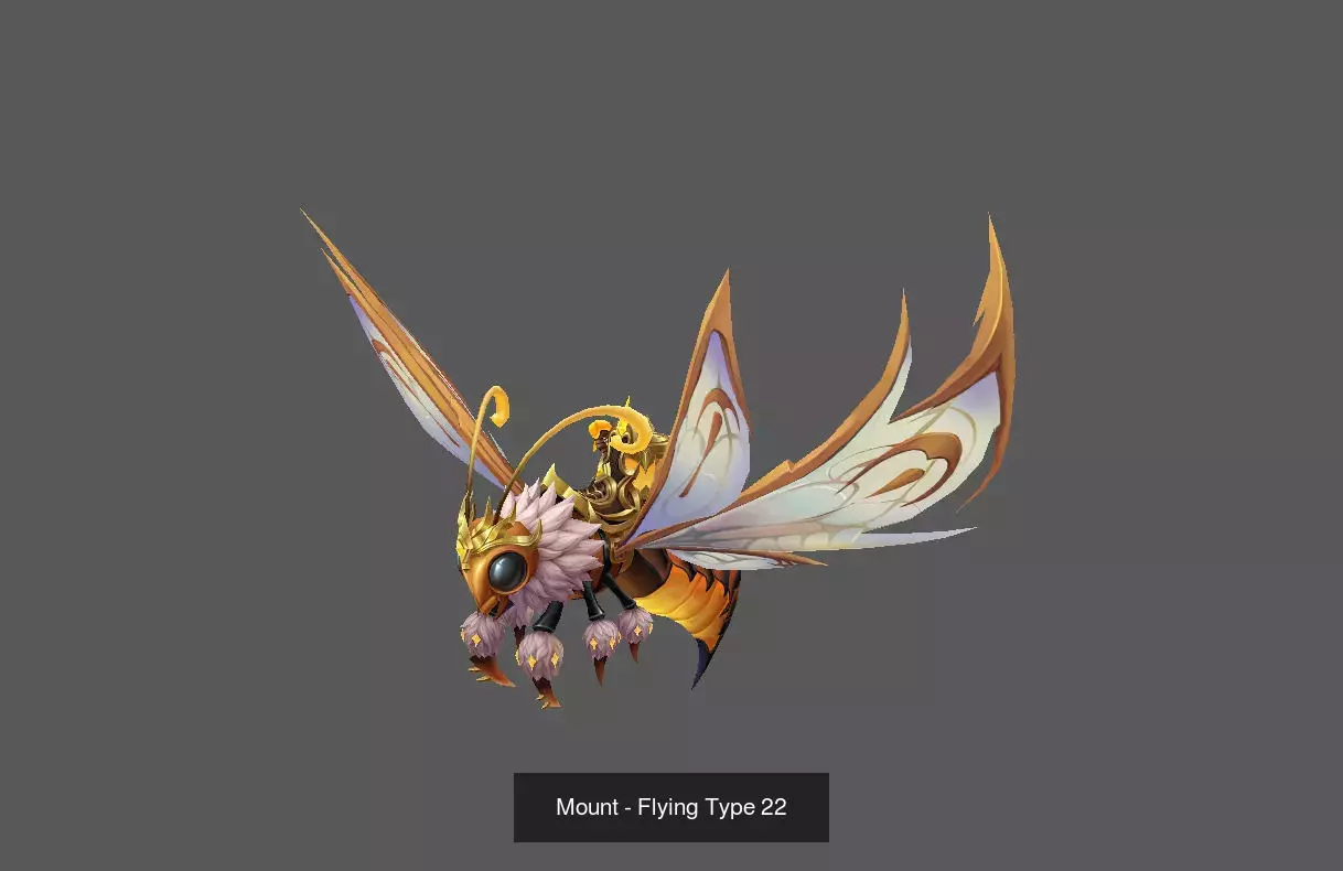 Fantasy Flying Mounts Pack - Volume 03 3D Model Collection_21