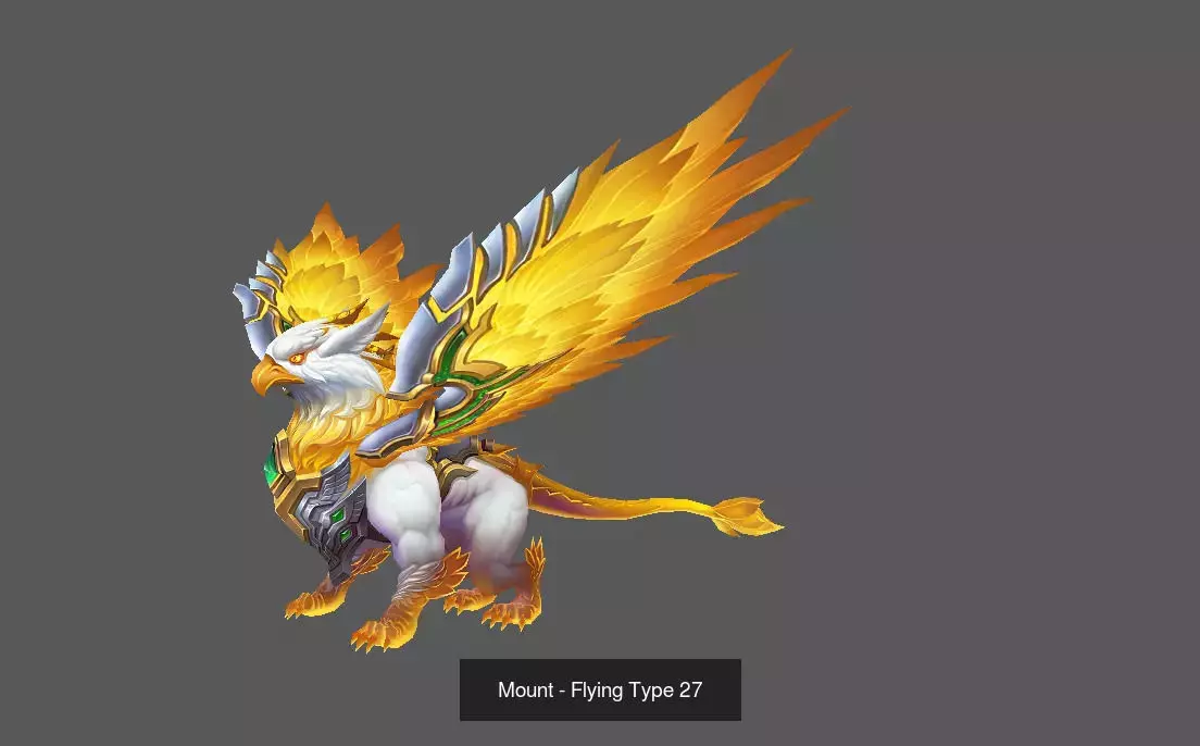 Fantasy Flying Mounts Pack - Volume 03 3D Model Collection_16