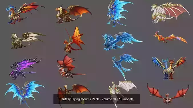Fantasy Flying Mounts Pack - Volume 04