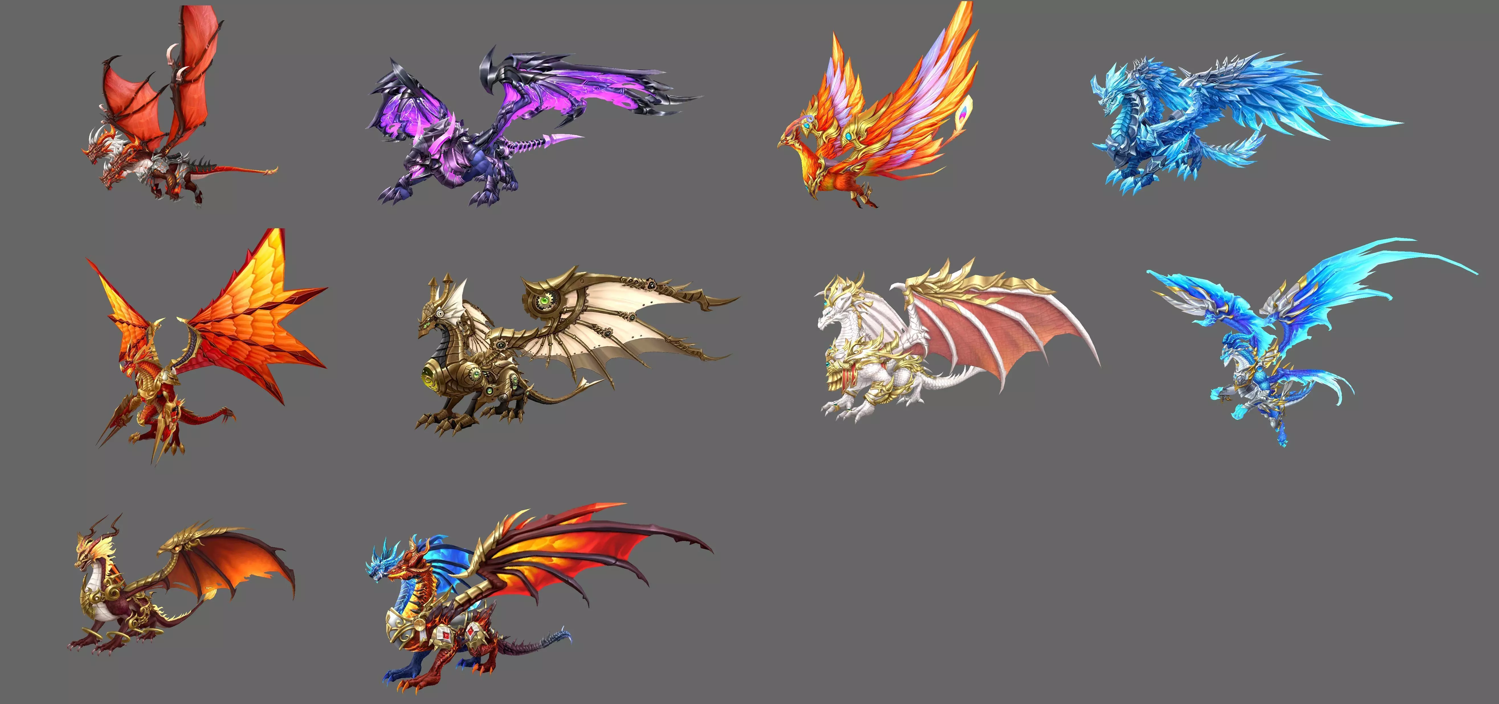 Fantasy Flying Mounts Pack - Volume 04 3D Model Collection_0