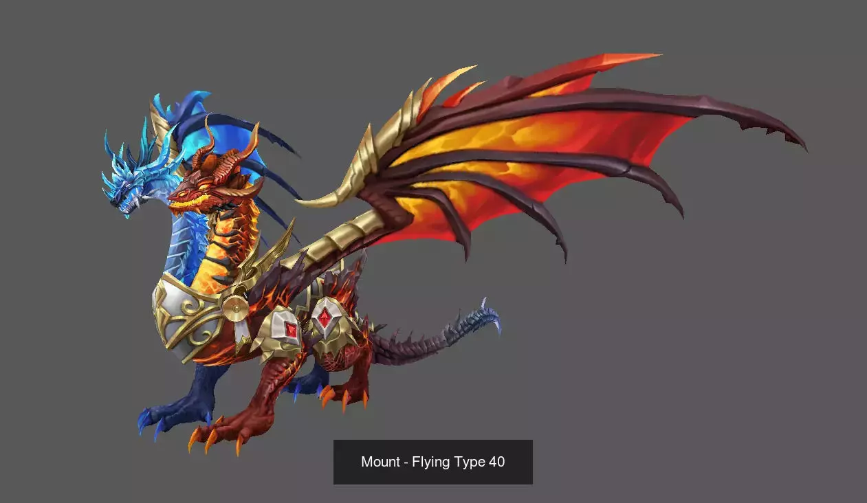 Fantasy Flying Mounts Pack - Volume 04 3D Model Collection_12