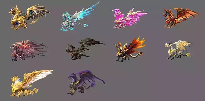Fantasy Flying Mounts Pack - Volume 05