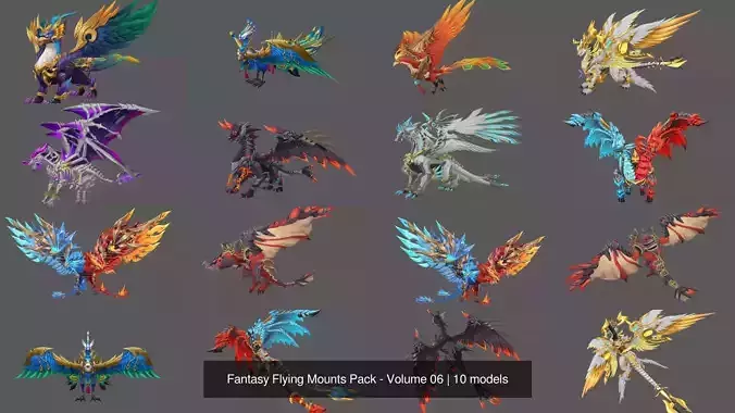 Fantasy Flying Mounts Pack - Volume 06