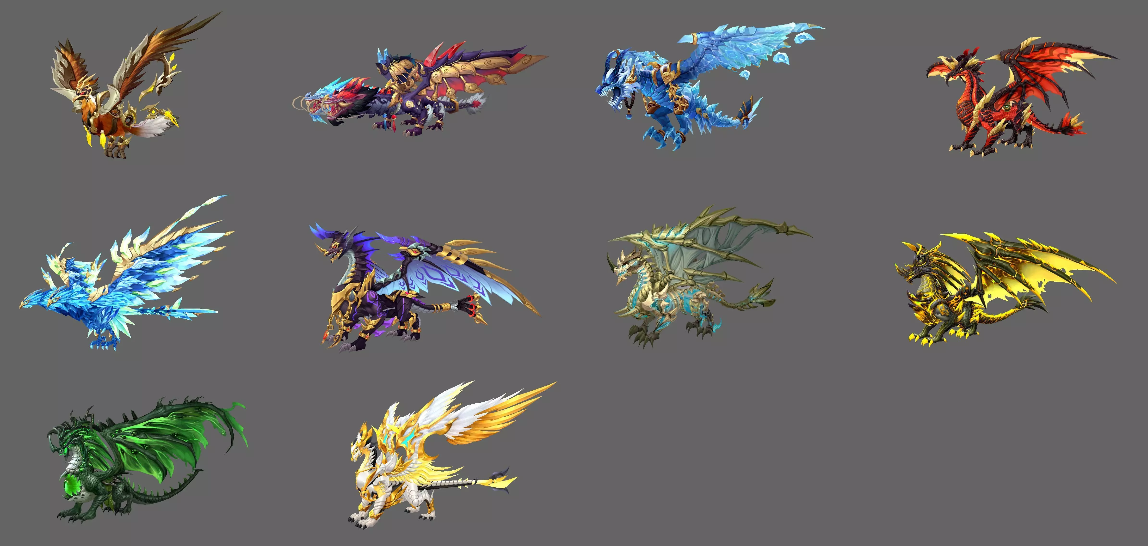 Fantasy Flying Mounts Pack - Volume 07 3D Model Collection_0