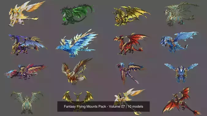 Fantasy Flying Mounts Pack - Volume 07