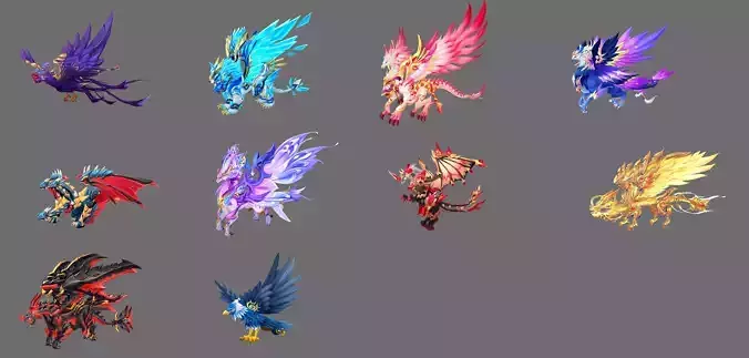 Fantasy Flying Mounts Pack - Volume 08