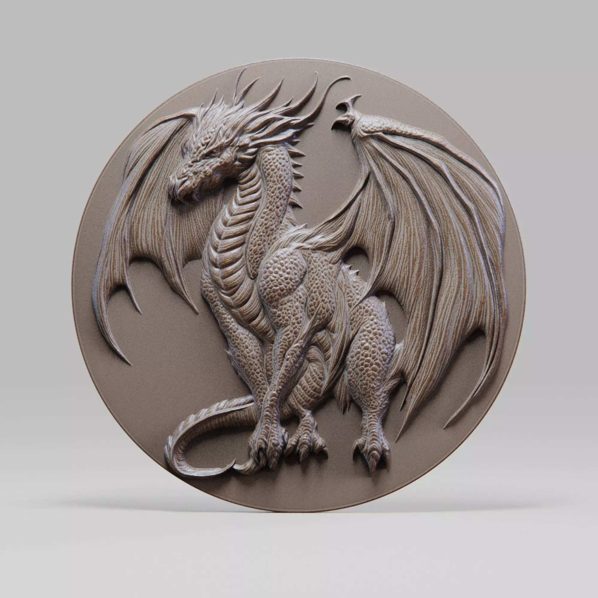 Ancient dragon 3D print model_0