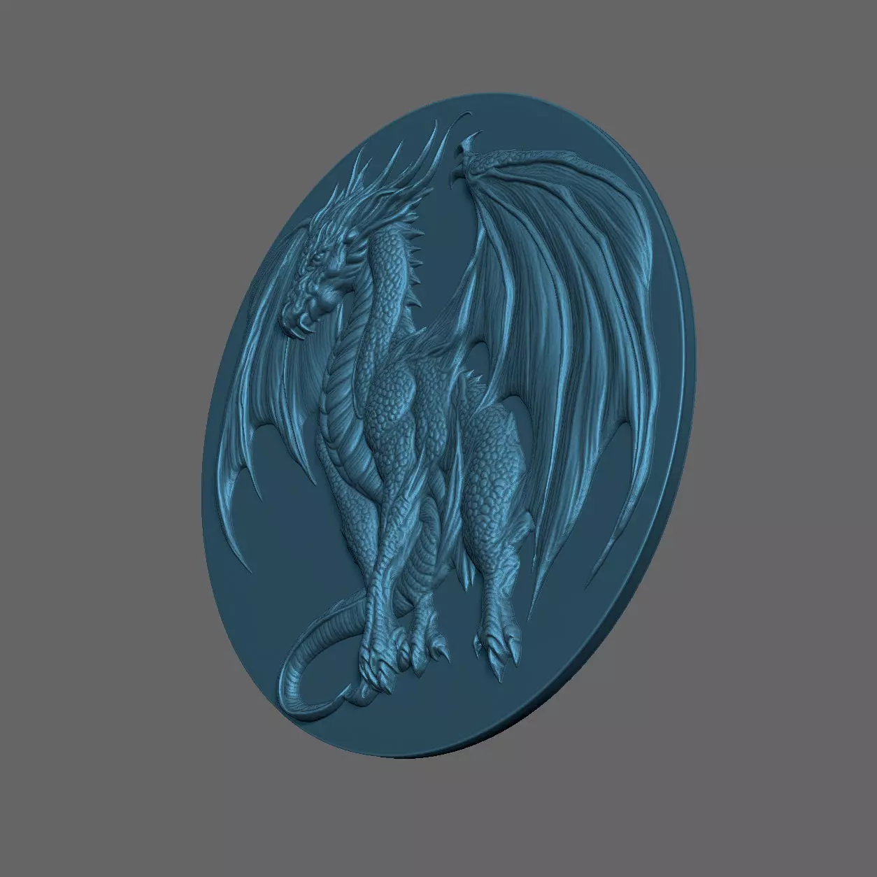 Ancient dragon 3D print model_4