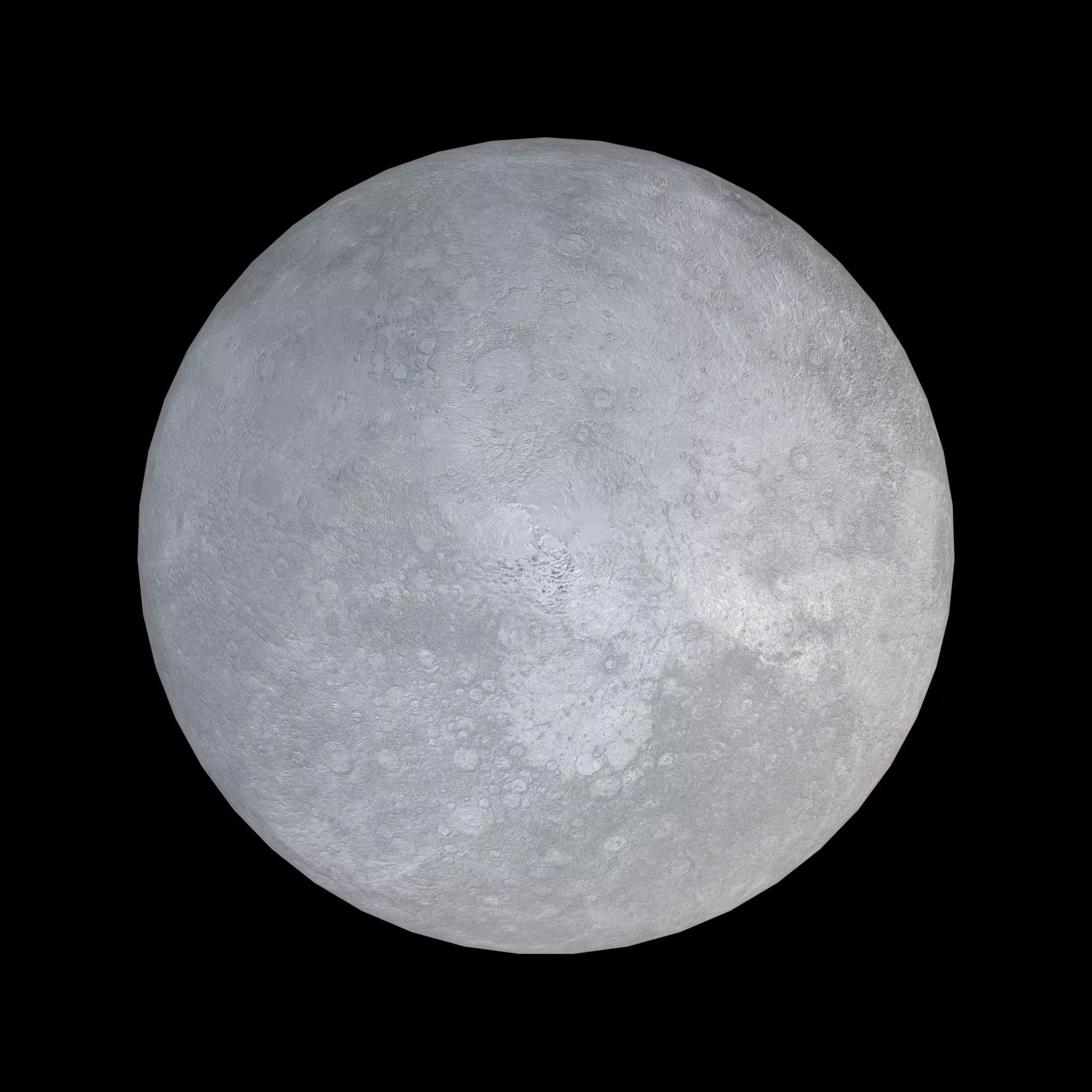 Planet Mercury PBR 4K 3D model_3