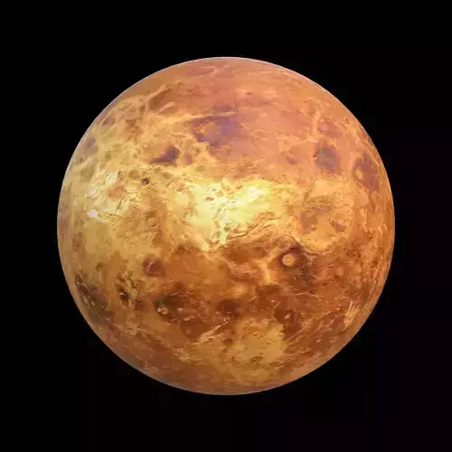 Planet Venus Surface PBR 4K