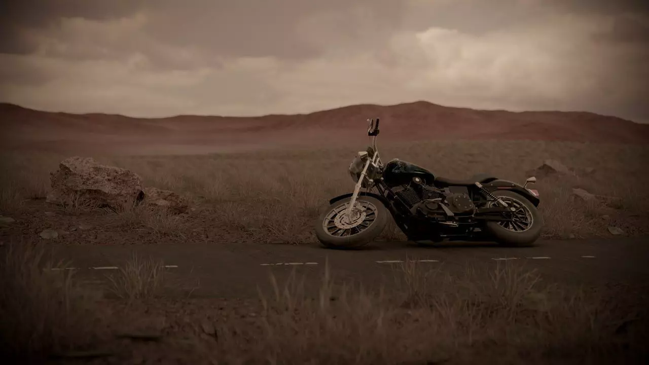 Custom Cruiser Motorcycle Inspired by Sons of Anarchy 3D model_10