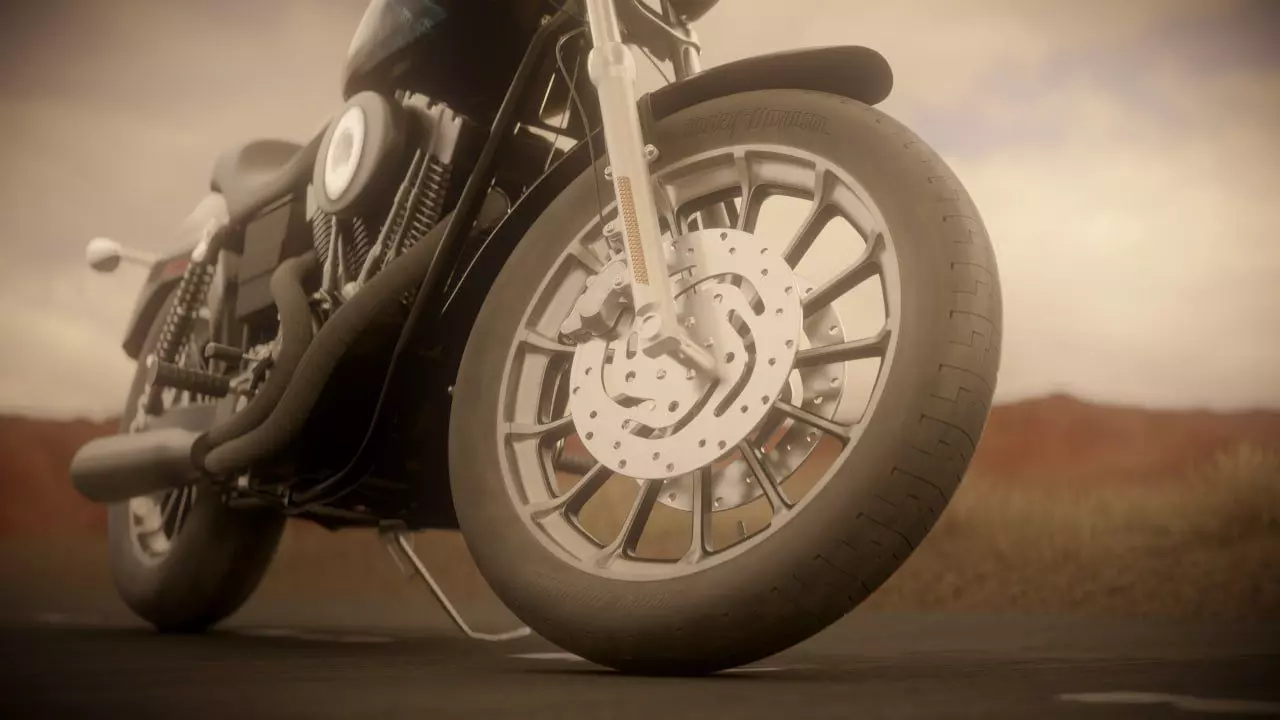 Custom Cruiser Motorcycle Inspired by Sons of Anarchy 3D model_5