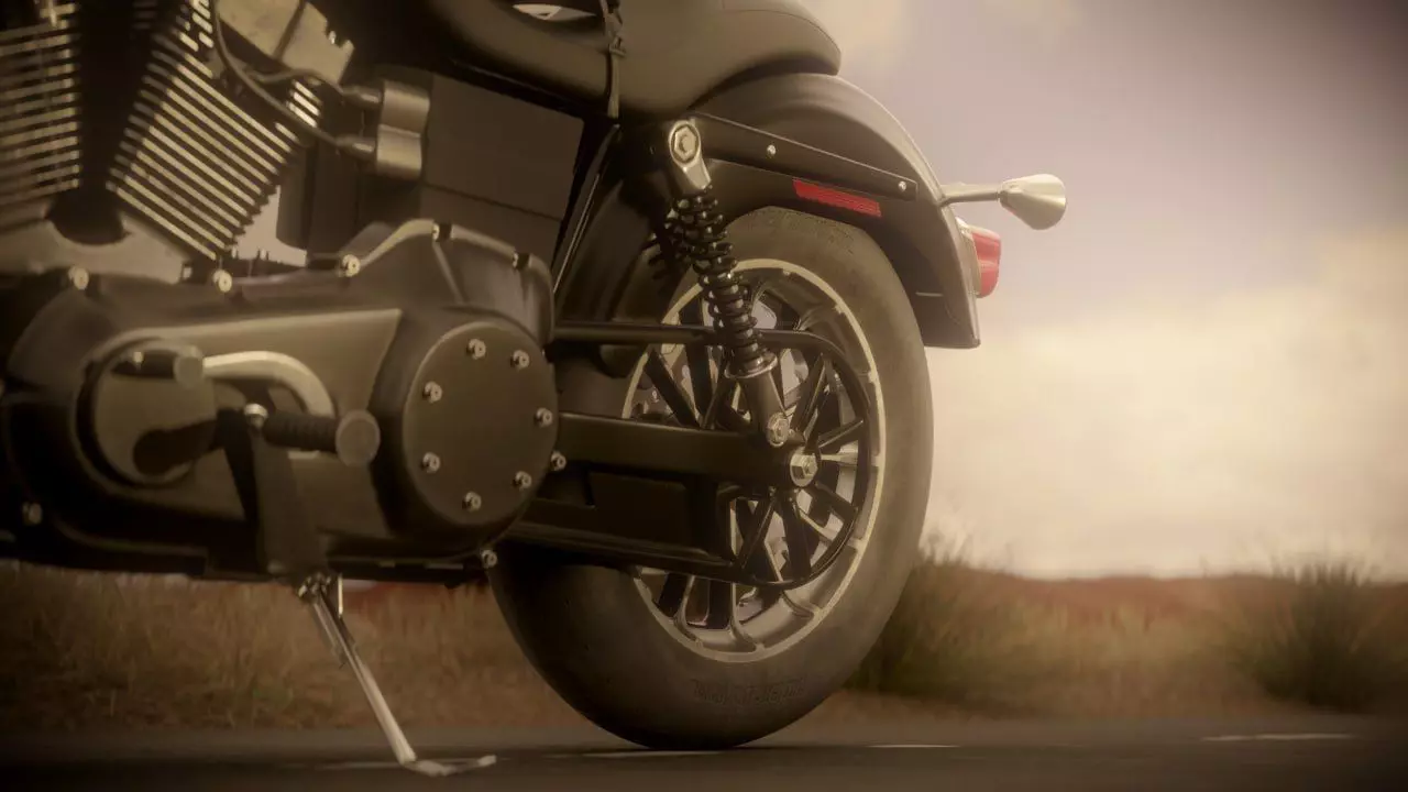 Custom Cruiser Motorcycle Inspired by Sons of Anarchy 3D model_7