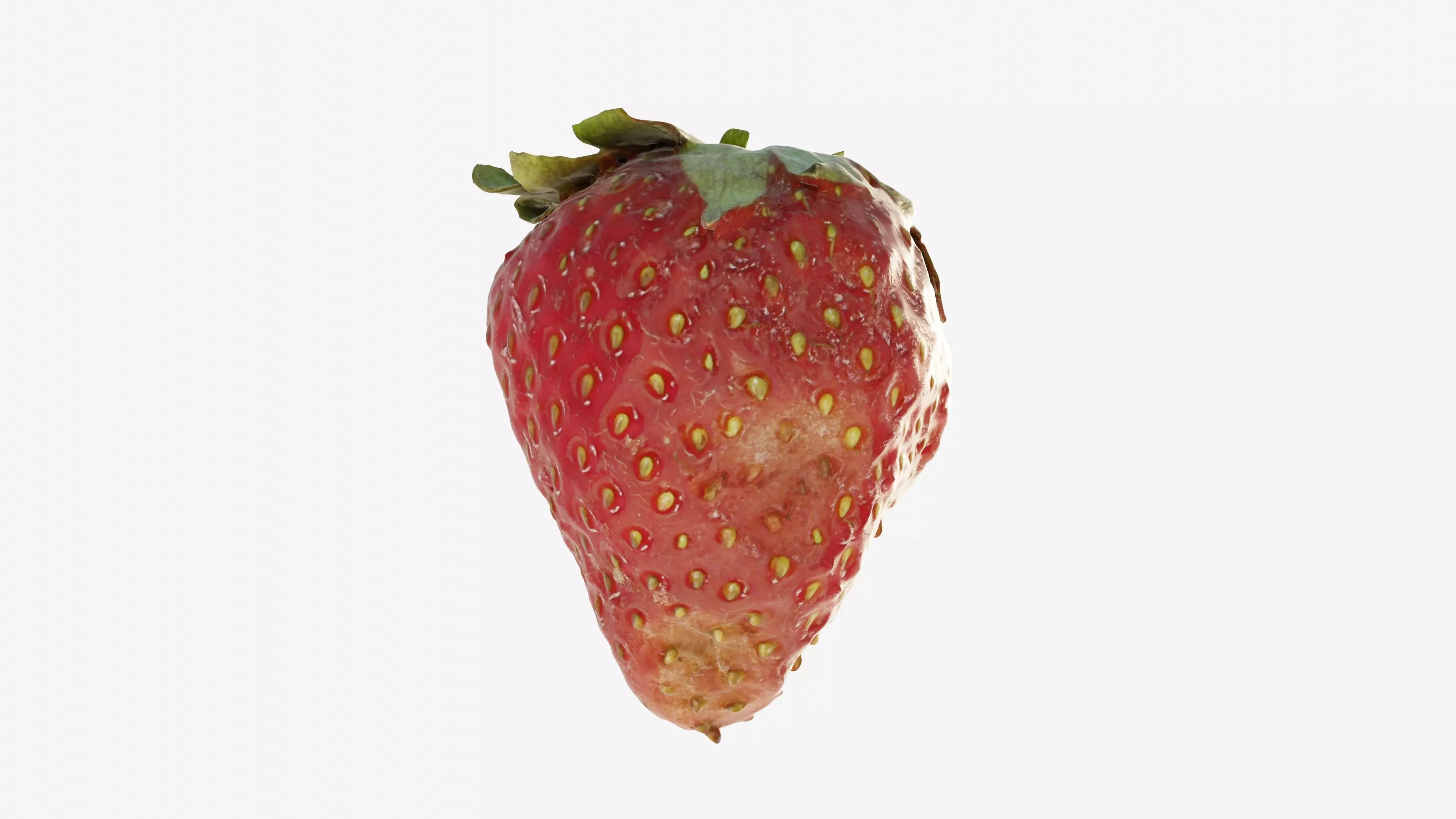 Scanned Strawberry Berry Low-poly 3D model_4